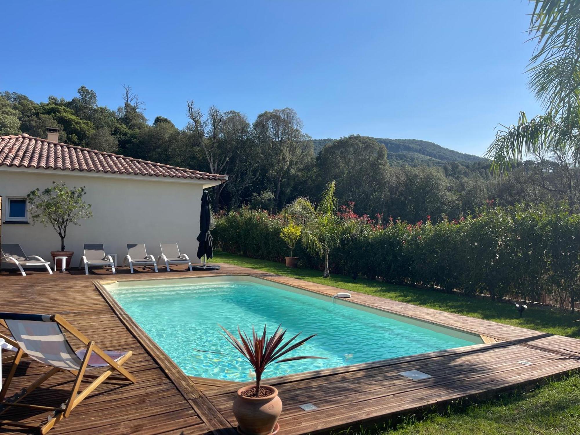 Magnifique Villa Recente Entre Mer Et Montagne Situee Entre Ajaccio Et Porticcio Cauro Luaran gambar